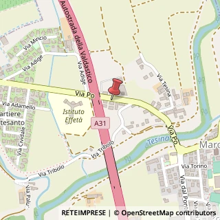 Mappa Via Po, 25, 36040 Torri di Quartesolo, Vicenza (Veneto)