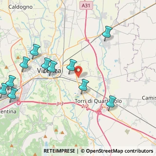 Mappa Via Vivorio Agostino, 36100 Vicenza VI, Italia (5.08091)