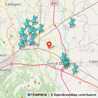 Mappa Via Vivorio Agostino, 36100 Vicenza VI, Italia (4.48857)