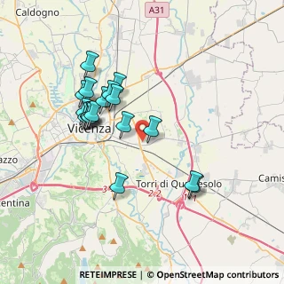 Mappa Via Vivorio Agostino, 36100 Vicenza VI, Italia (3.40056)