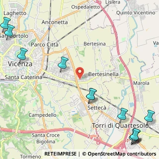 Mappa Via Vivorio Agostino, 36100 Vicenza VI, Italia (3.51833)