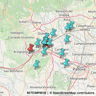 Mappa Via Vivorio Agostino, 36100 Vicenza VI, Italia (9.8)