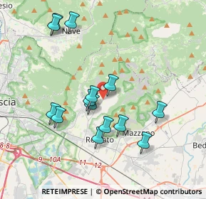 Mappa Via Guglielmo Marconi, 25082 Botticino BS, Italia (3.61643)