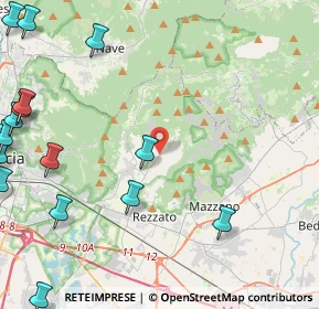Mappa Via Guglielmo Marconi, 25082 Botticino BS, Italia (6.8)