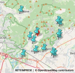 Mappa Via Guglielmo Marconi, 25082 Botticino BS, Italia (3.93077)