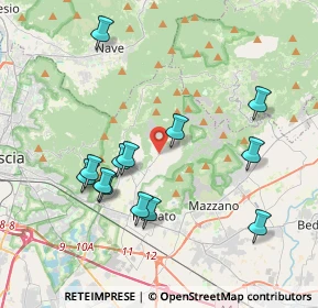 Mappa Via Guglielmo Marconi, 25082 Botticino BS, Italia (3.83308)