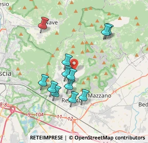 Mappa Via Guglielmo Marconi, 25082 Botticino BS, Italia (3.32417)