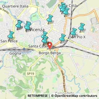 Mappa Via Ettore Gallo, 36100 Vicenza VI, Italia (1.178)
