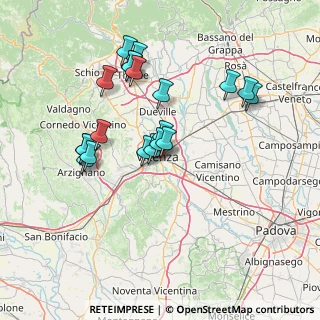 Mappa Via Ettore Gallo, 36100 Vicenza VI, Italia (13.7075)