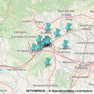 Mappa Via Ettore Gallo, 36100 Vicenza VI, Italia (7.39071)