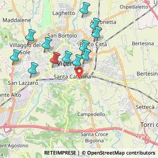 Mappa Via Ettore Gallo, 36100 Vicenza VI, Italia (2.095)