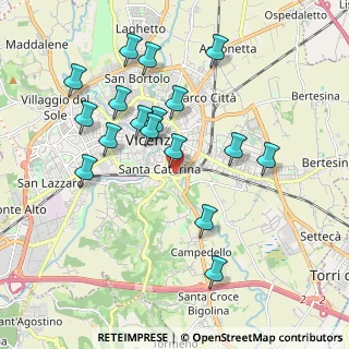 Mappa Via Ettore Gallo, 36100 Vicenza VI, Italia (1.93353)