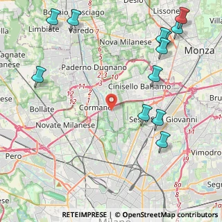 Mappa Via Simone De Gatti, 20091 Bresso MI, Italia (5.715)