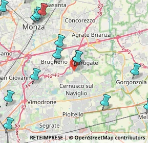 Mappa Via Cascina Torriana, 20063 Cernusco sul Naviglio MI, Italia (6.537)