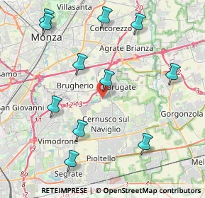 Mappa Via Cascina Torriana, 20063 Cernusco sul Naviglio MI, Italia (4.69545)