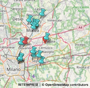 Mappa Via Cascina Torriana, 20063 Cernusco sul Naviglio MI, Italia (7.45882)