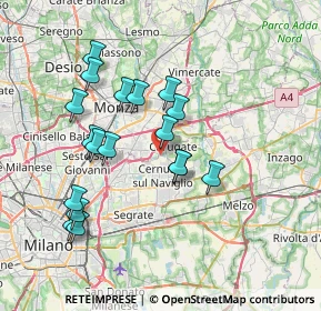 Mappa Via Cascina Torriana, 20063 Cernusco sul Naviglio MI, Italia (6.94)