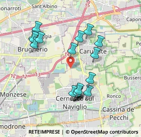 Mappa Via Cascina Torriana, 20063 Cernusco sul Naviglio MI, Italia (1.81278)