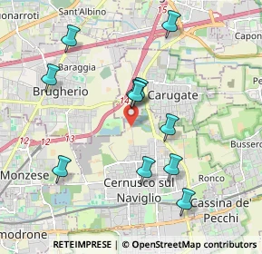 Mappa Via Cascina Torriana, 20063 Cernusco sul Naviglio MI, Italia (1.88545)