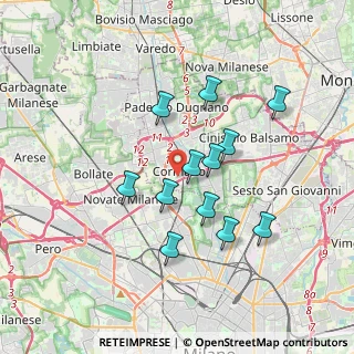 Mappa Piazza Sandro Pertini, 20032 Cormano MI, Italia (3.10917)