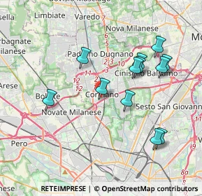 Mappa Via Antonio Gramsci, 20100 Milano MI, Italia (3.705)