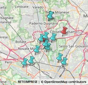 Mappa Via Antonio Gramsci, 20100 Milano MI, Italia (3.03692)