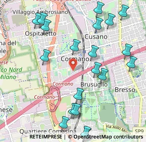 Mappa Via Antonio Gramsci, 20100 Milano MI, Italia (1.251)