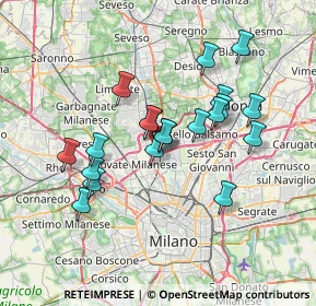 Mappa Via Antonio Gramsci, 20100 Milano MI, Italia (6.1145)