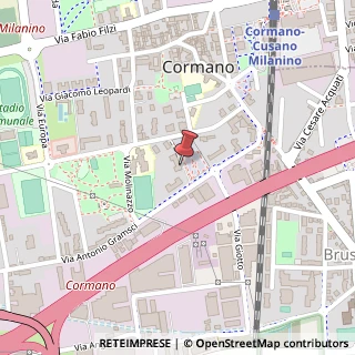 Mappa Via Antonio Gramsci, 20, (giardini di Piazza Pertini), 20032 Cormano MI, Italia, 20032 Cormano, Milano (Lombardia)