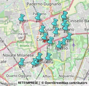 Mappa Via Antonio Gramsci, 20100 Milano MI, Italia (1.7615)