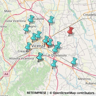 Mappa Via Generale Carlo Alberto dalla Chiesa, 36100 Vicenza VI, Italia (6.29933)