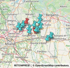Mappa Via Leonardo Da Vinci, 20065 Inzago MI, Italia (9.10588)