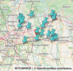 Mappa Via Leonardo Da Vinci, 20065 Inzago MI, Italia (12.986)