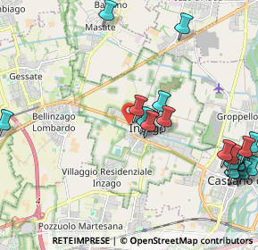 Mappa Via Leonardo Da Vinci, 20065 Inzago MI, Italia (2.6115)