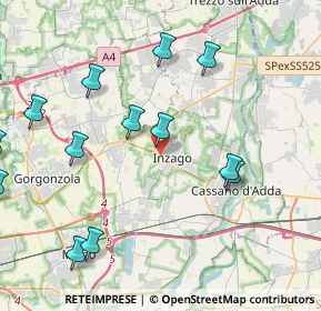 Mappa Via Leonardo Da Vinci, 20065 Inzago MI, Italia (5.59438)