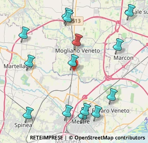 Mappa Via C. Poerio, 31021 Mogliano Veneto TV, Italia (5.01071)