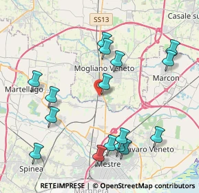 Mappa Via C. Poerio, 31021 Mogliano Veneto TV, Italia (4.49688)