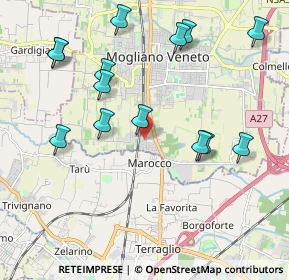 Mappa Via C. Poerio, 31021 Mogliano Veneto TV, Italia (2.19857)