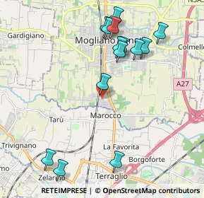 Mappa Via C. Poerio, 31021 Mogliano Veneto TV, Italia (2.21857)