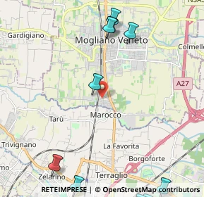 Mappa Via C. Poerio, 31021 Mogliano Veneto TV, Italia (3.25091)