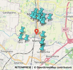 Mappa Via C. Poerio, 31021 Mogliano Veneto TV, Italia (1.561)