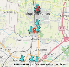 Mappa Via C. Poerio, 31021 Mogliano Veneto TV, Italia (2.12833)