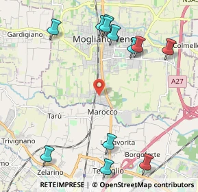 Mappa Via C. Poerio, 31021 Mogliano Veneto TV, Italia (2.6125)