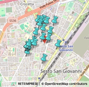 Mappa Carrefour Market Sesto Picardi Via F.LLI, 20099 Sesto San Giovanni MI, Italia (0.3325)