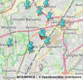 Mappa Carrefour Market Sesto Picardi Via F.LLI, 20099 Sesto San Giovanni MI, Italia (1.81364)