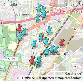 Mappa Carrefour Market Sesto Picardi Via F.LLI, 20099 Sesto San Giovanni MI, Italia (0.9185)