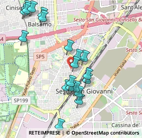 Mappa Carrefour Market Sesto Picardi Via F.LLI, 20099 Sesto San Giovanni MI, Italia (1.0345)