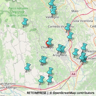 Mappa Via Pieve, 36072 Chiampo VI, Italia (9.902)