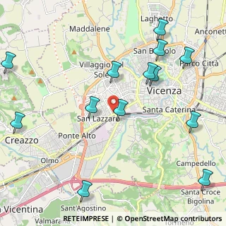 Mappa Via Lago Maggiore, 36100 Altavilla vicentina VI, Italia (2.61462)