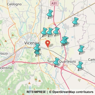 Mappa Via Giambattista Brocchi, 36100 Vicenza VI, Italia (3.73333)